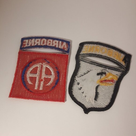 Vintage Pair of AIRBORNE Patches - Picture 2 of 2